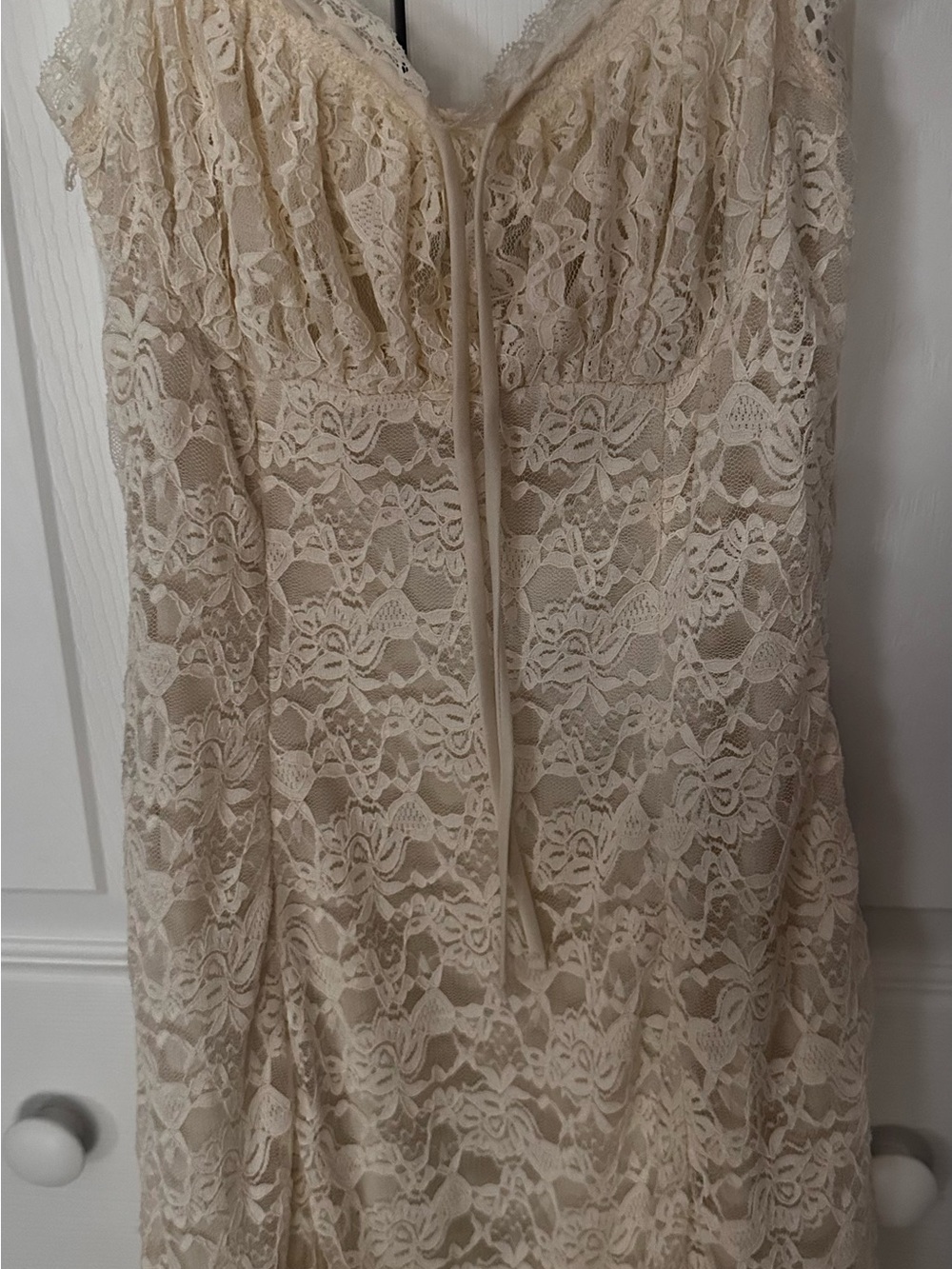 Windsor Lace Dress in Cream
